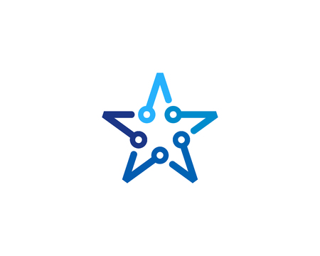 Star Icon Logo Design Elementのイラスト素材