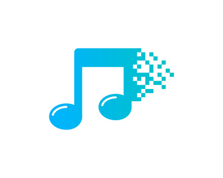 Music Icon Logo Design Elementのイラスト素材