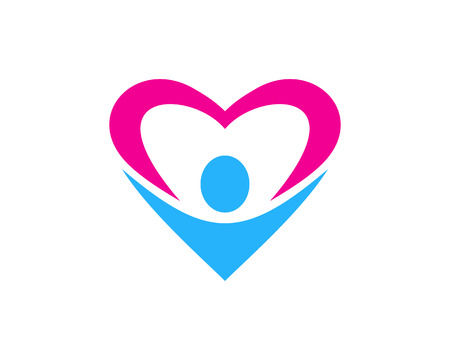 People Icon Logo Design Elementのイラスト素材