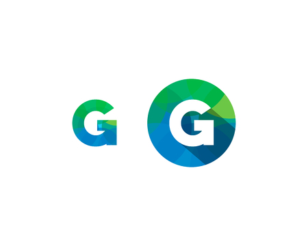 Letter G Multipy Color Icon Logo Design Elementのイラスト素材