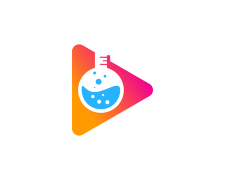 Science Lab Icon Logo Design Elementのイラスト素材