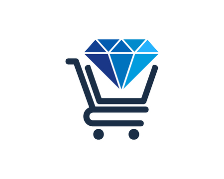Diamond Icon Logo Design Elementのイラスト素材