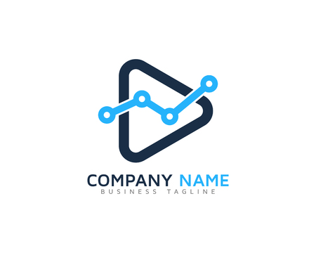 Video Icon Logo Design Elementのイラスト素材