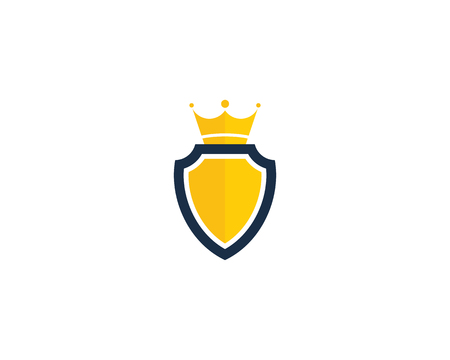 Shield Security Icon Logo Design Elementのイラスト素材