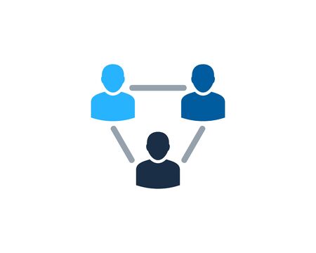 User Icon Logo Design Elementのイラスト素材