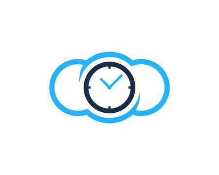 Time Icon Logo Design Elementのイラスト素材