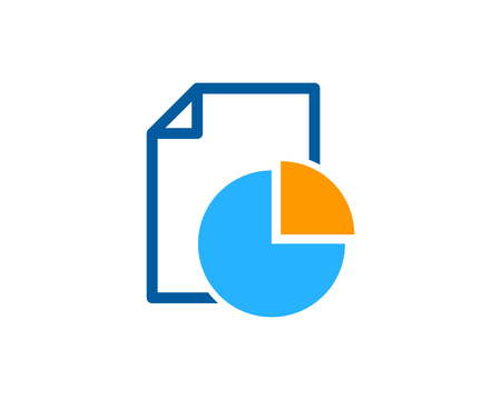 Report Icon Logo Design Elementのイラスト素材