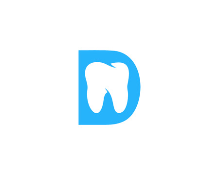 Letter D Dental Icon Logo Design Elementのイラスト素材