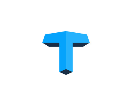 Letter T Icon Logo Design Elementのイラスト素材