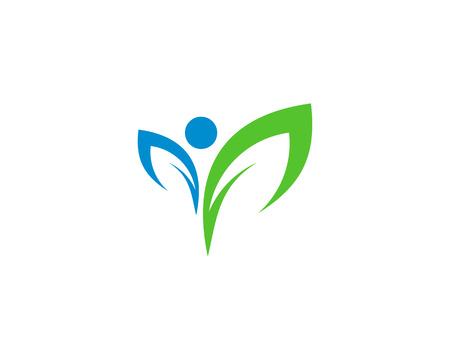 Wellness Icon Logo Design Elementのイラスト素材