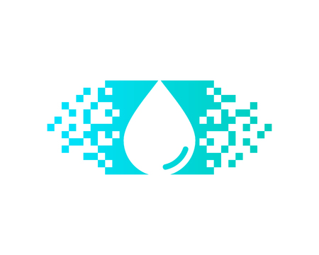 Water Icon Logo Design Elementのイラスト素材