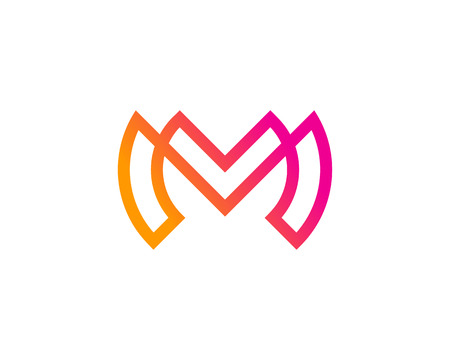 Letter M Icon Logo Design Elementのイラスト素材