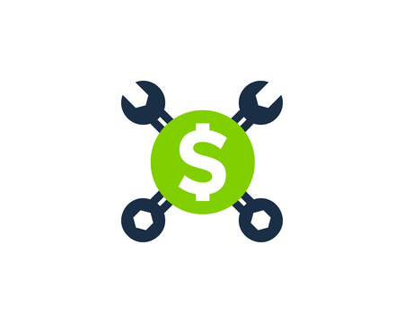 Money Icon Logo Design Elementのイラスト素材