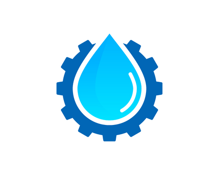 Water Icon Logo Design Elementのイラスト素材