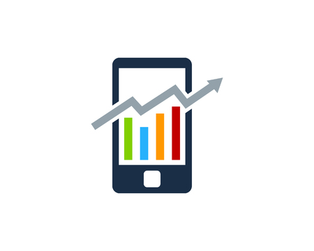 Stock Market Business Icon Logo Design Elementのイラスト素材