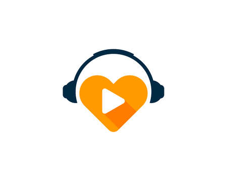Music Icon Logo Design Elementのイラスト素材