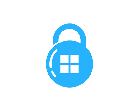 Pad Lock Icon Logo Design Elementのイラスト素材