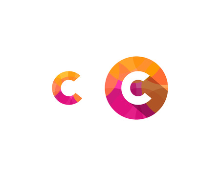 Letter C Multipy Color Icon Logo Design Elementのイラスト素材