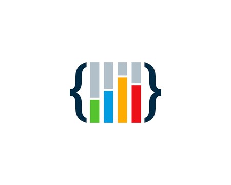 Statistic Icon Logo Design Elementのイラスト素材