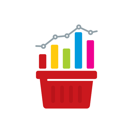 Shop Analytic Icon Designのイラスト素材