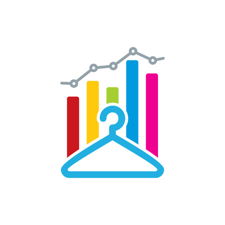 Laundry Analytic Logo Icon Designのイラスト素材
