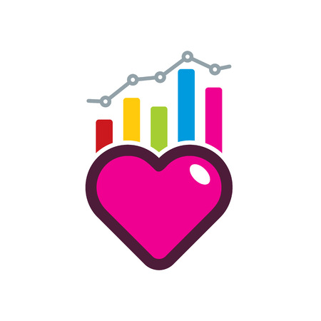 Love Analytic Logo Icon Designのイラスト素材