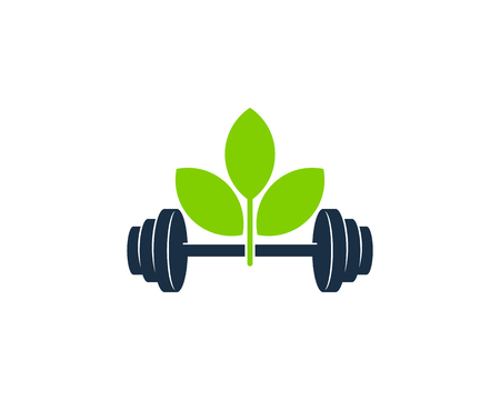 Nature Barbell  Icon Designのイラスト素材