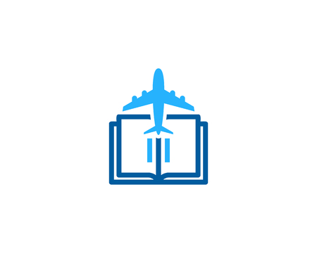 Travel Book Logo Icon Designのイラスト素材