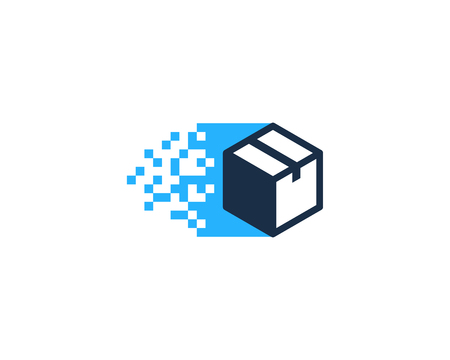 Pixel Box Logo Icon Designのイラスト素材