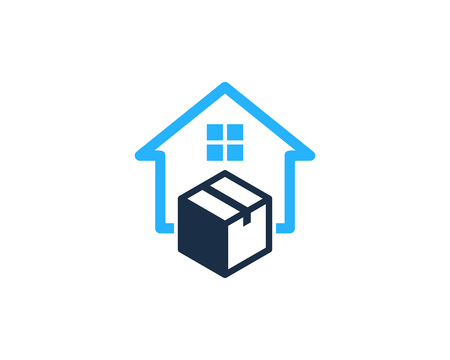 House Box Logo Icon Design illustration graphic design vectorのイラスト素材