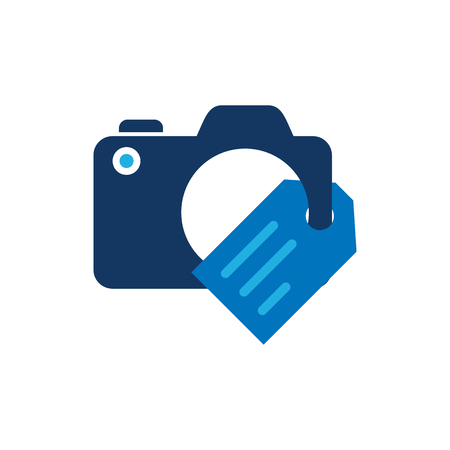 Tag Camera Logo Icon Designのイラスト素材