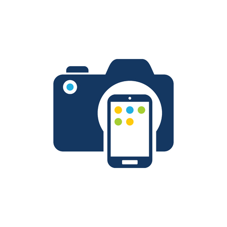 Mobile Camera Logo Icon Designのイラスト素材