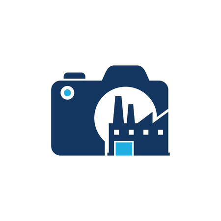 Factory Camera Logo Icon Designのイラスト素材