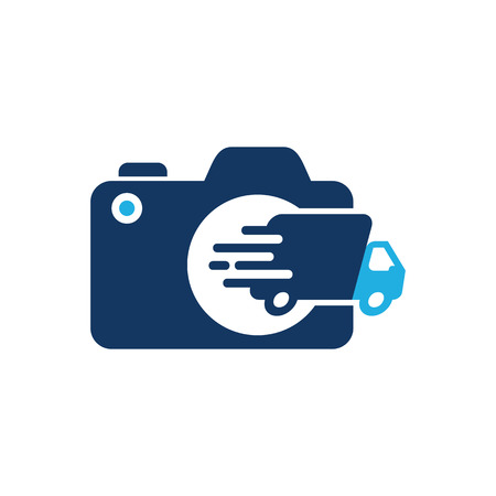 Delivery camera icon design.のイラスト素材