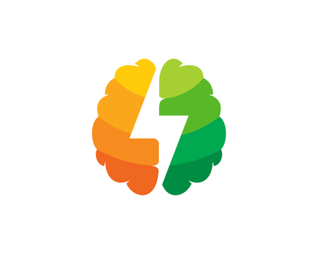 Power brain icon design.のイラスト素材