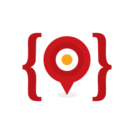 Point Code Logo Icon Designのイラスト素材