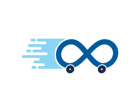 Infinite Delivery Logo Icon Designのイラスト素材