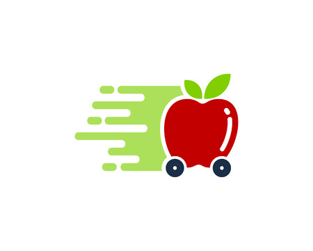Fresh Delivery Logo Icon Designのイラスト素材