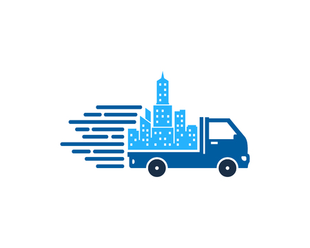 Town Delivery Logo Icon Designのイラスト素材