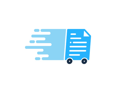 Document Delivery Logo Icon Designのイラスト素材