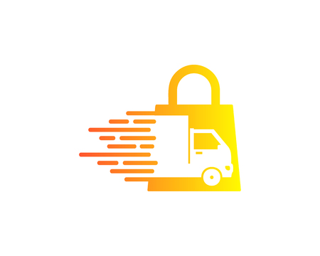 Shopping Delivery Logo Icon Designのイラスト素材