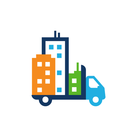 Town Delivery Logo Icon Designのイラスト素材