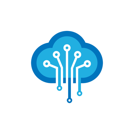Sky Digital Logo Icon Designのイラスト素材