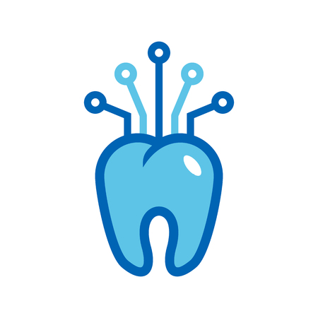 Dental Digital Logo Icon Designのイラスト素材