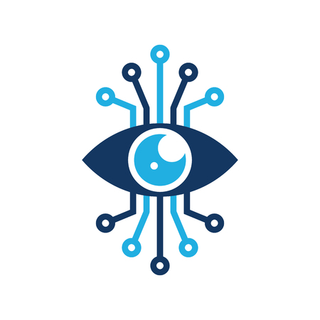 Vision Digital Logo Icon Designのイラスト素材