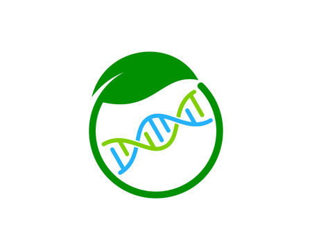 Eco Dna Logo Icon Designのイラスト素材