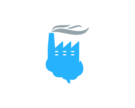 Brain factory icon design.のイラスト素材