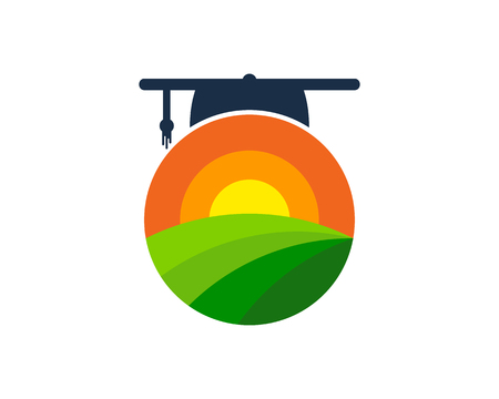 Education farm icon design.のイラスト素材