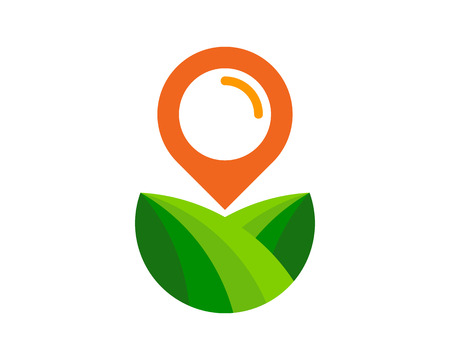 Point farm icon design.のイラスト素材