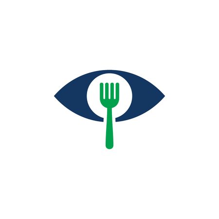 Vision Food Logo Icon Designのイラスト素材